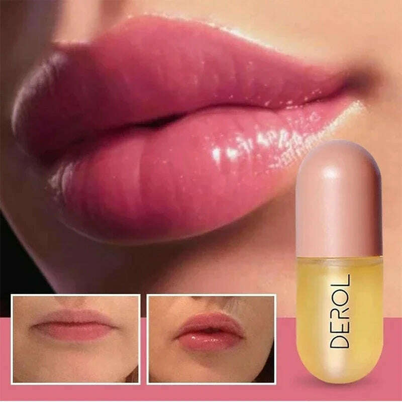 KIMLUD, 1pcs Ginger Lips Gloss Oil Moisturizing Reduce Lip Fine Lines Care Serum Long Lasting Makeup Liquid Lipsticks Lip Care Cosmetic, KIMLUD Womens Clothes