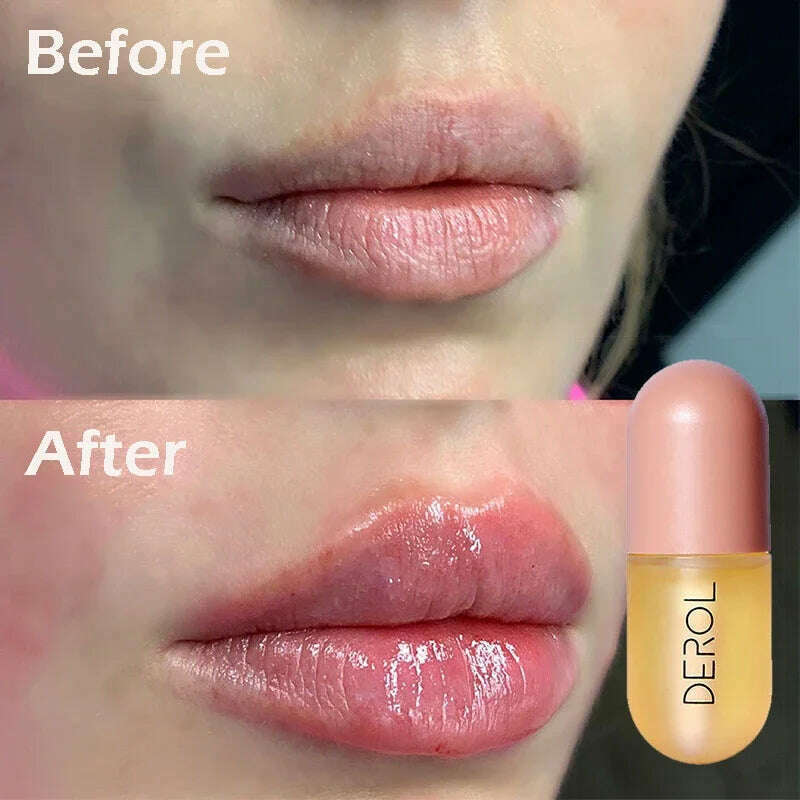 KIMLUD, 1pcs Ginger Lips Gloss Oil Moisturizing Reduce Lip Fine Lines Care Serum Long Lasting Makeup Liquid Lipsticks Lip Care Cosmetic, KIMLUD Womens Clothes