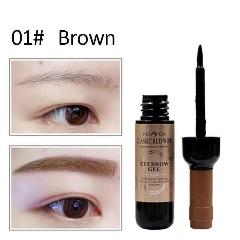 1Pcs Peel Off Eye Makeup Permanent Eye Brow Tattoo Tint Long Lasting Waterproof Dye Eyebrow Gel Cream Make Up Cosmetics - KIMLUD