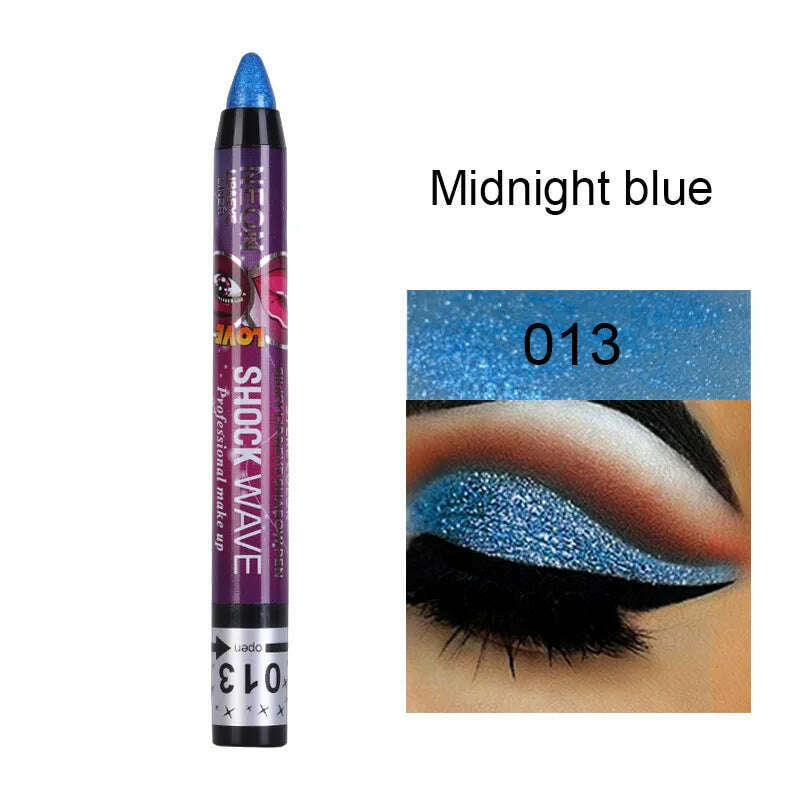 2 In 1 Eyeshadow Lipstick Stick Pencil Waterproof Glitter Matte Eye Shadow Makeup Pigment Eyeshadow Pen - KIMLUD