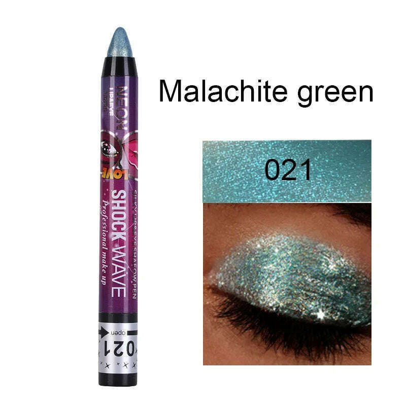 2 In 1 Eyeshadow Lipstick Stick Pencil Waterproof Glitter Matte Eye Shadow Makeup Pigment Eyeshadow Pen - KIMLUD
