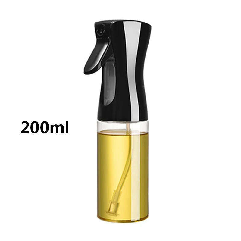 KIMLUD, 200/300/500ml Oil Spray for Kitchen Oil Nebulizer Dispenser Spray Oil Sprayer Airfryer BBQ Camping Olive Oil Diffuser Cooking, 200ml black, KIMLUD Womens Clothes