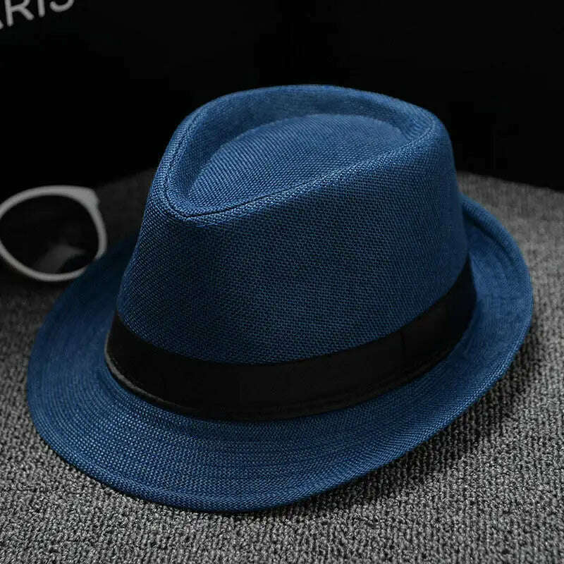 KIMLUD, 2018 England Retro Men&#39;s Fedoras Top Jazz Plaid Hat Spring Summer Autumn Bowler Hats Cap Classic Version chapeau Hats, 11, KIMLUD Womens Clothes