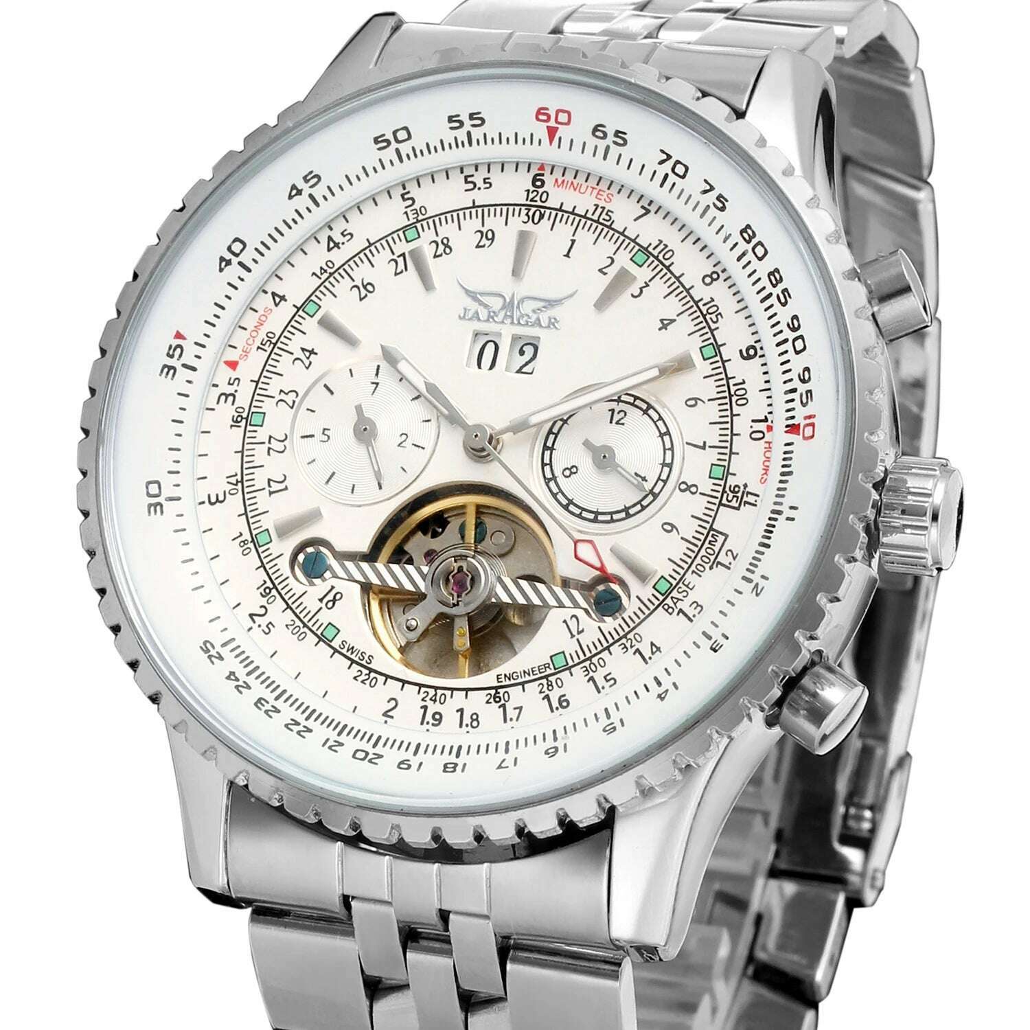 KIMLUD, 2019 Jaragar Top Brand Mens Watches Luxury Men Military Sport Wristwatch Automatic Mechanical Tourbillon Clock Relogio Masculino, KIMLUD Women's Clothes