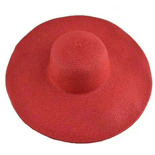 2019 Women Natural Raffia Straw Hat Ribbon Tie Brim Hat Derby Beach Sun Hat Cap Summer Wide Brim UV Protect Hats Female Cap Summ - KIMLUD
