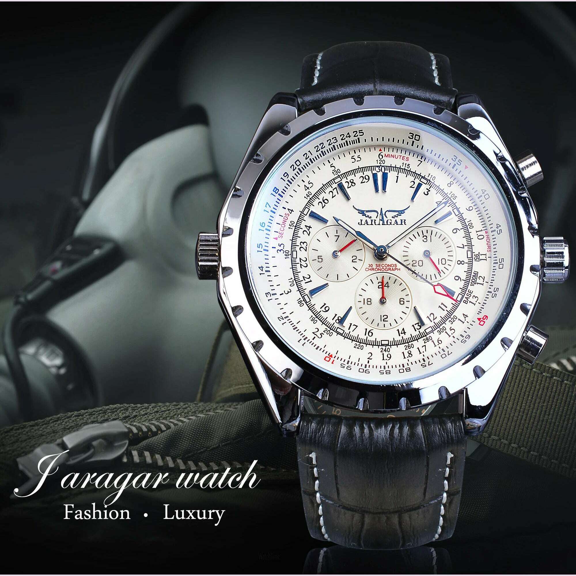 KIMLUD, 2020 Jaragar Top Brand Luxury Mechanical Male Watches Blue Glass Aviator Series Military True Men's Sport Automatic Wrist Watch, KIMLUD Womens Clothes