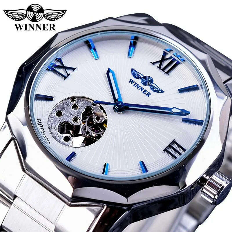 KIMLUD, 2020 Jaragar Top Brand Luxury Mechanical Male Watches Blue Glass Aviator Series Military True Men's Sport Automatic Wrist Watch, S964-2, KIMLUD APPAREL - Womens Clothes