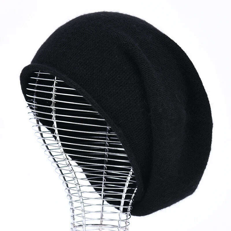 2020 New Cashmere Beanie Hat Women Winter Hats Crimping Wool Knitted Warm Skullies Beanies For Women Gorros Female Cap - KIMLUD