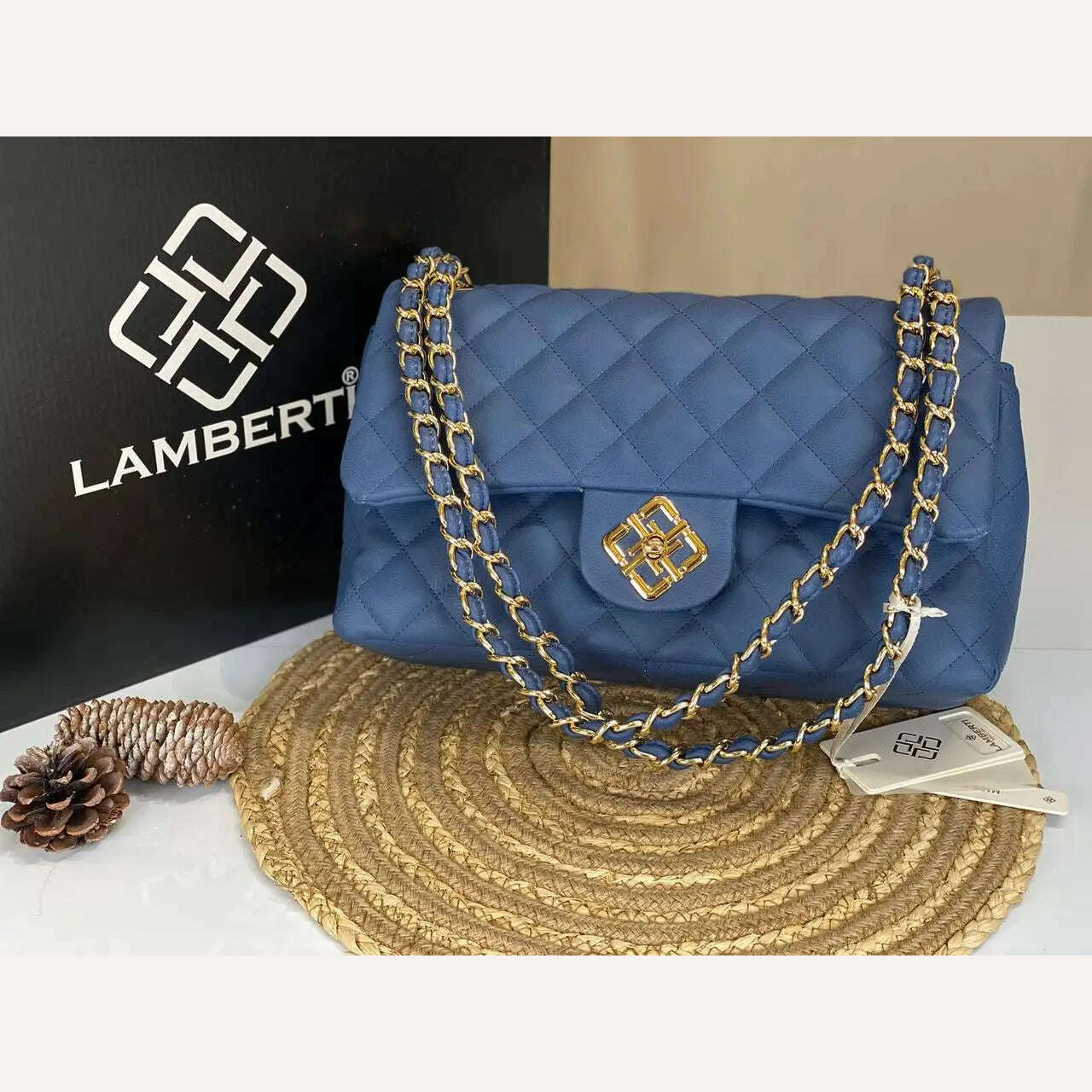 KIMLUD, 2022 fashion tasrımcı tote shoulder bag classic flap quilted bag designer handbags bolso and basg women bags, Blue / (30cm<Max Length<50cm), KIMLUD Women's Clothes