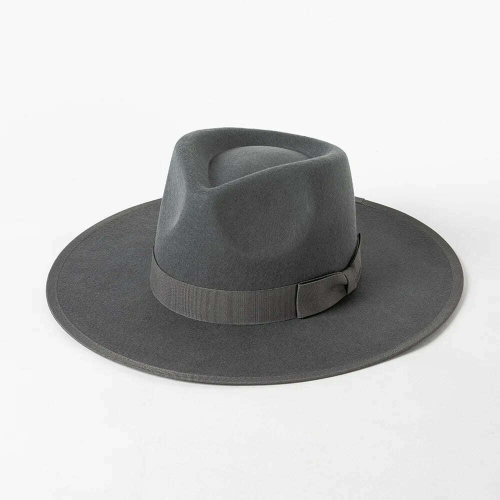 2022 Luxury Designer Brand Fedora Hat For Women Church Hats Ladies Eelegant Winter Wool Hats Pink Hat Wedding Hat Wholesale - KIMLUD