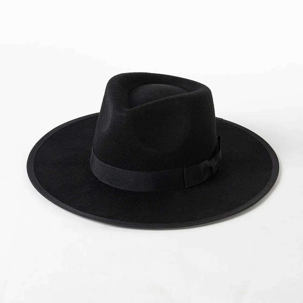 2022 Luxury Designer Brand Fedora Hat For Women Church Hats Ladies Eelegant Winter Wool Hats Pink Hat Wedding Hat Wholesale - KIMLUD