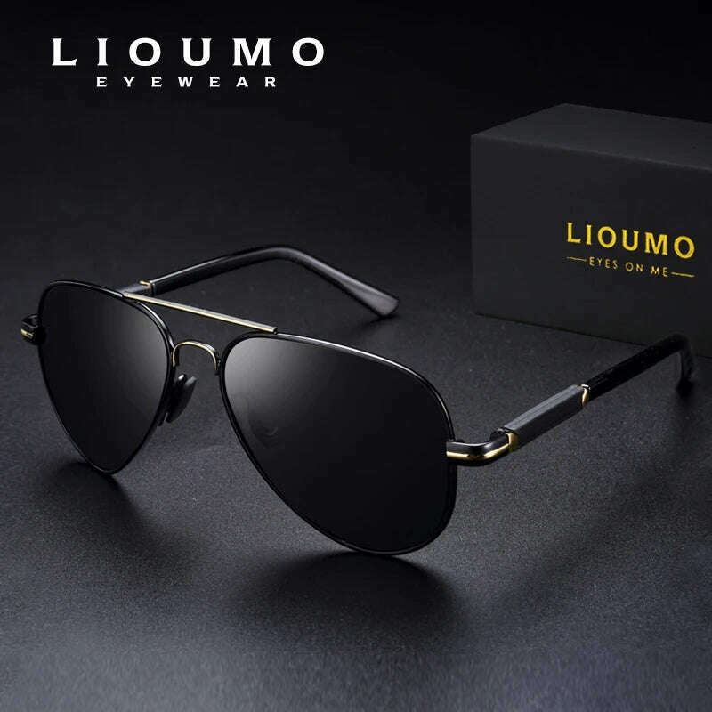 KIMLUD, 2022 New Trend Quality Titanium Alloy Sunglasses Polarized Men Photochromic Sun Glasses Women Pilot Mirror Shades Oculos De Sol, KIMLUD Womens Clothes