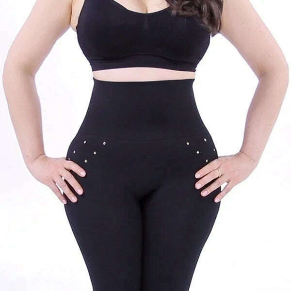 2022 New Women's High Waist Stovepipe Weight Loss Hip Hip Pants Shaping Leggings Shaping Pants Large Size Bodysuit Pants XS-8XL - KIMLUD