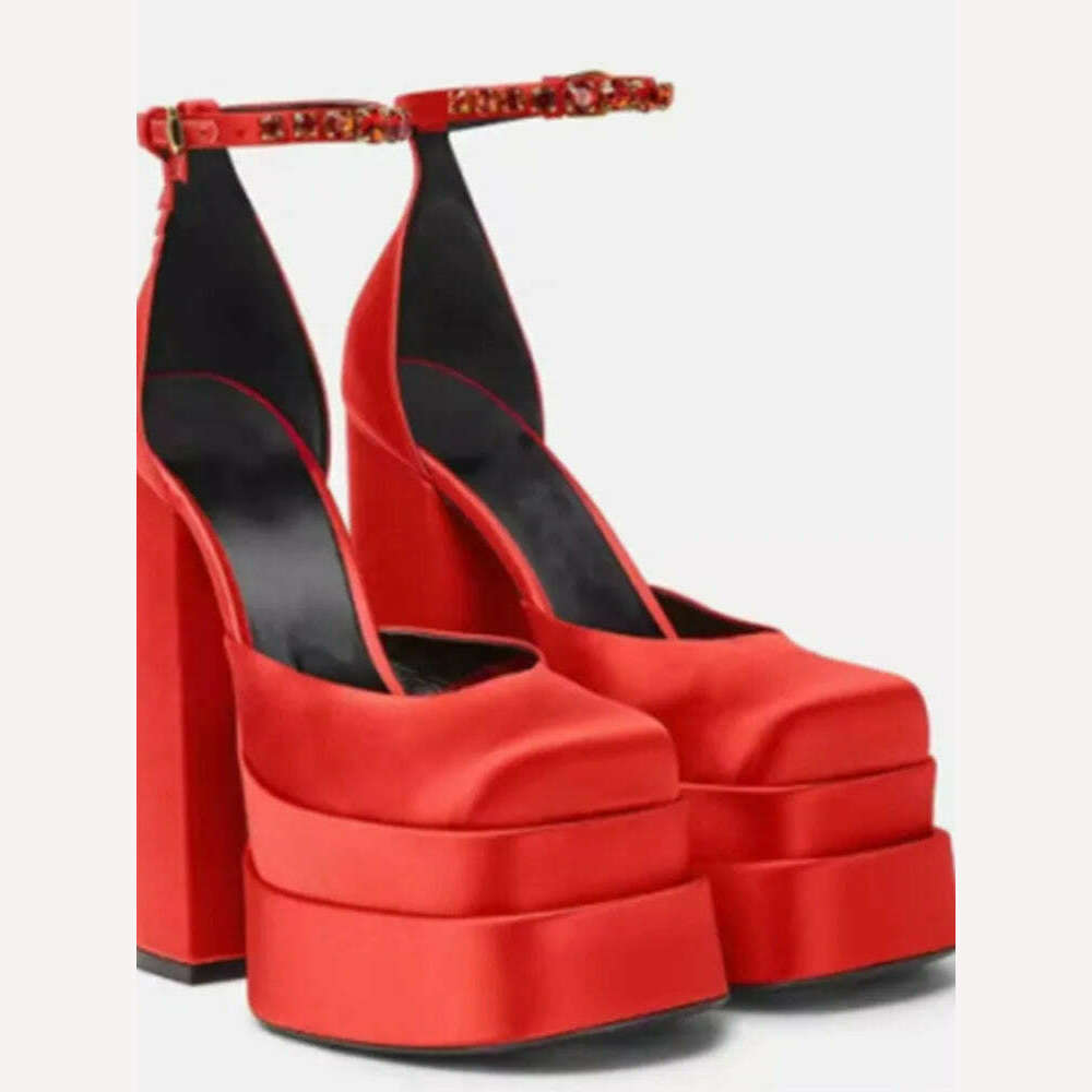 2022 Spring and Summer New Women's High Heels Patent Leather Wedding Shoes Luxury Sexy Paris Fashion Banquet Women&#39;s Shoes - KIMLUD
