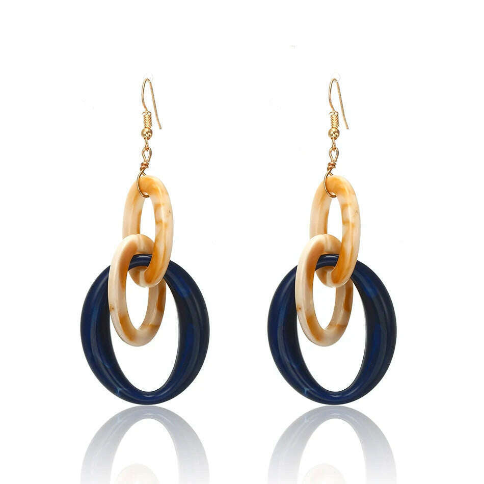 2022 Women Acrylic Minimalist Earrings Charm Statement Geometric Earring Pendant Fashion Jewelry Gifts Pendientes Brincos - KIMLUD