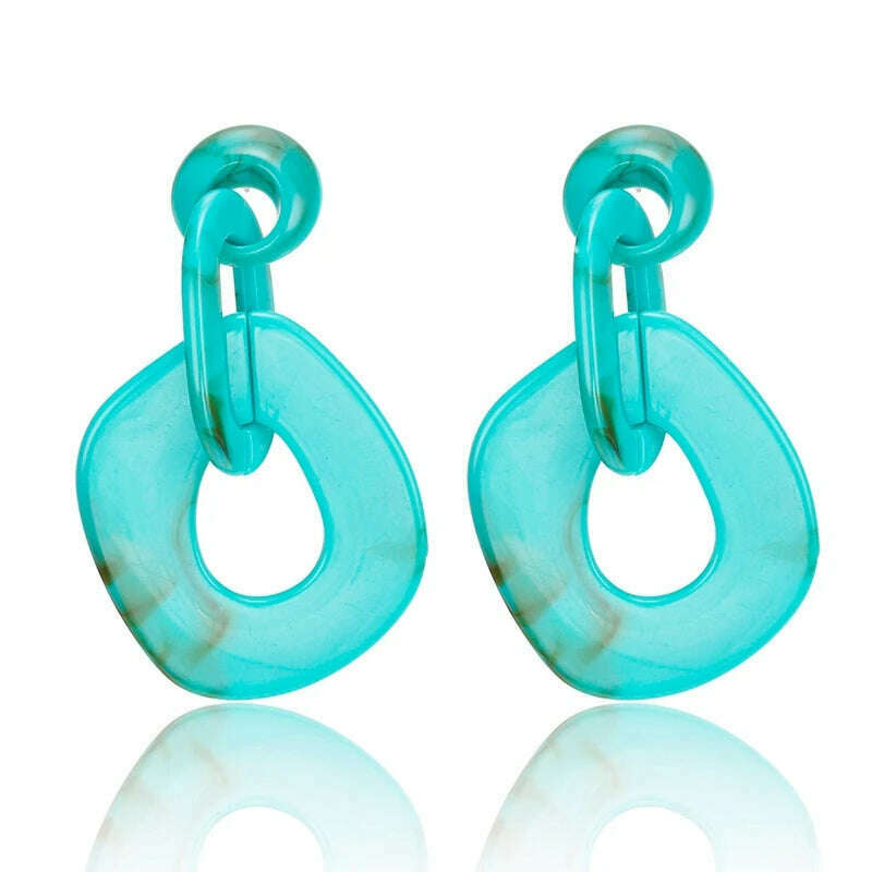 KIMLUD, 2022 Women Acrylic Minimalist Earrings Charm Statement Geometric Earring Pendant Fashion Jewelry Gifts Pendientes Brincos, KIMLUD Womens Clothes