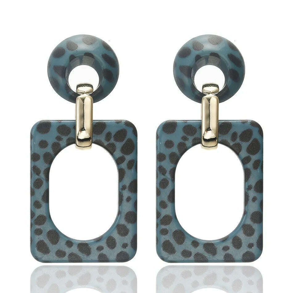 KIMLUD, 2022 Women Acrylic Minimalist Earrings Charm Statement Geometric Earring Pendant Fashion Jewelry Gifts Pendientes Brincos, SP545-Blue, KIMLUD Women's Clothes