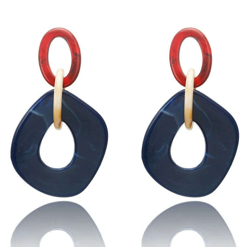 2022 Women Acrylic Minimalist Earrings Charm Statement Geometric Earring Pendant Fashion Jewelry Gifts Pendientes Brincos - KIMLUD