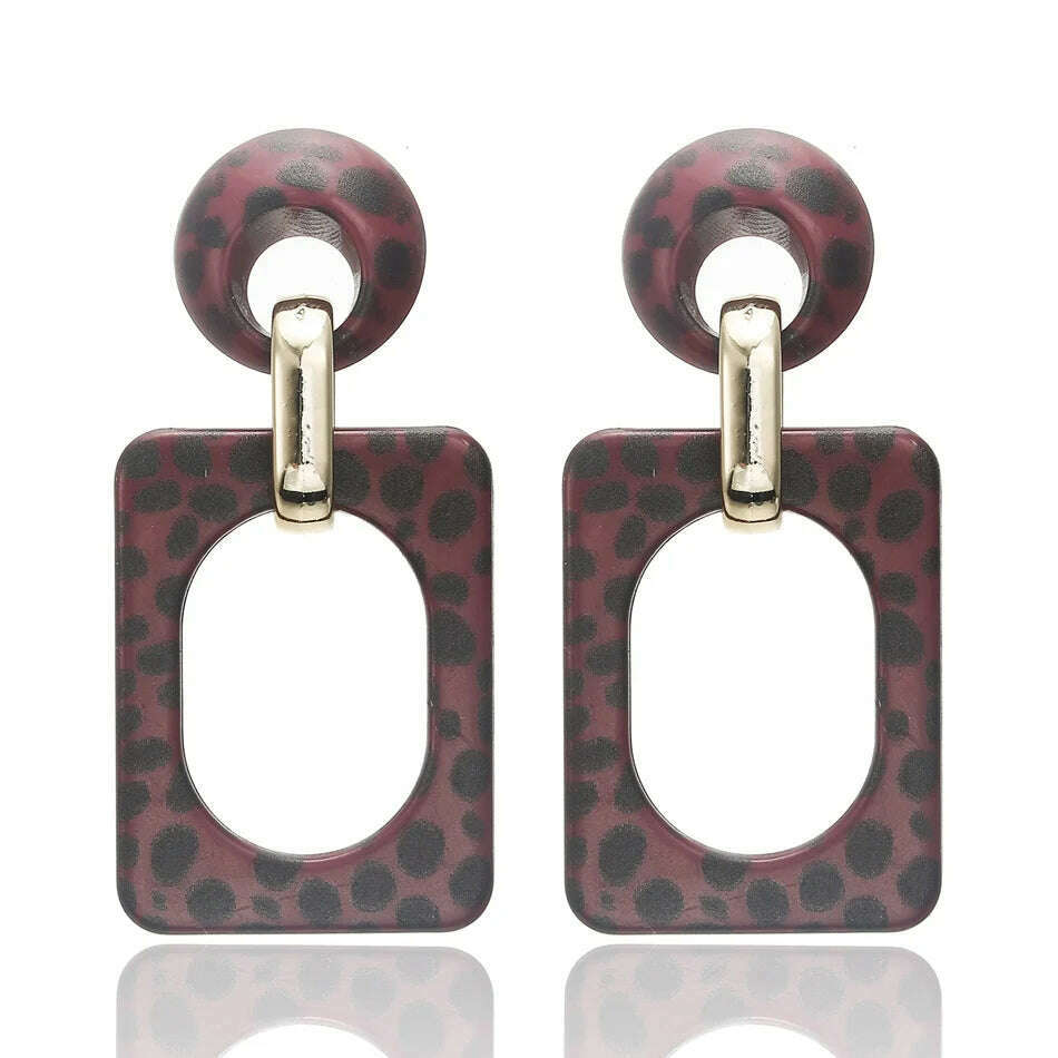 2022 Women Acrylic Minimalist Earrings Charm Statement Geometric Earring Pendant Fashion Jewelry Gifts Pendientes Brincos - KIMLUD
