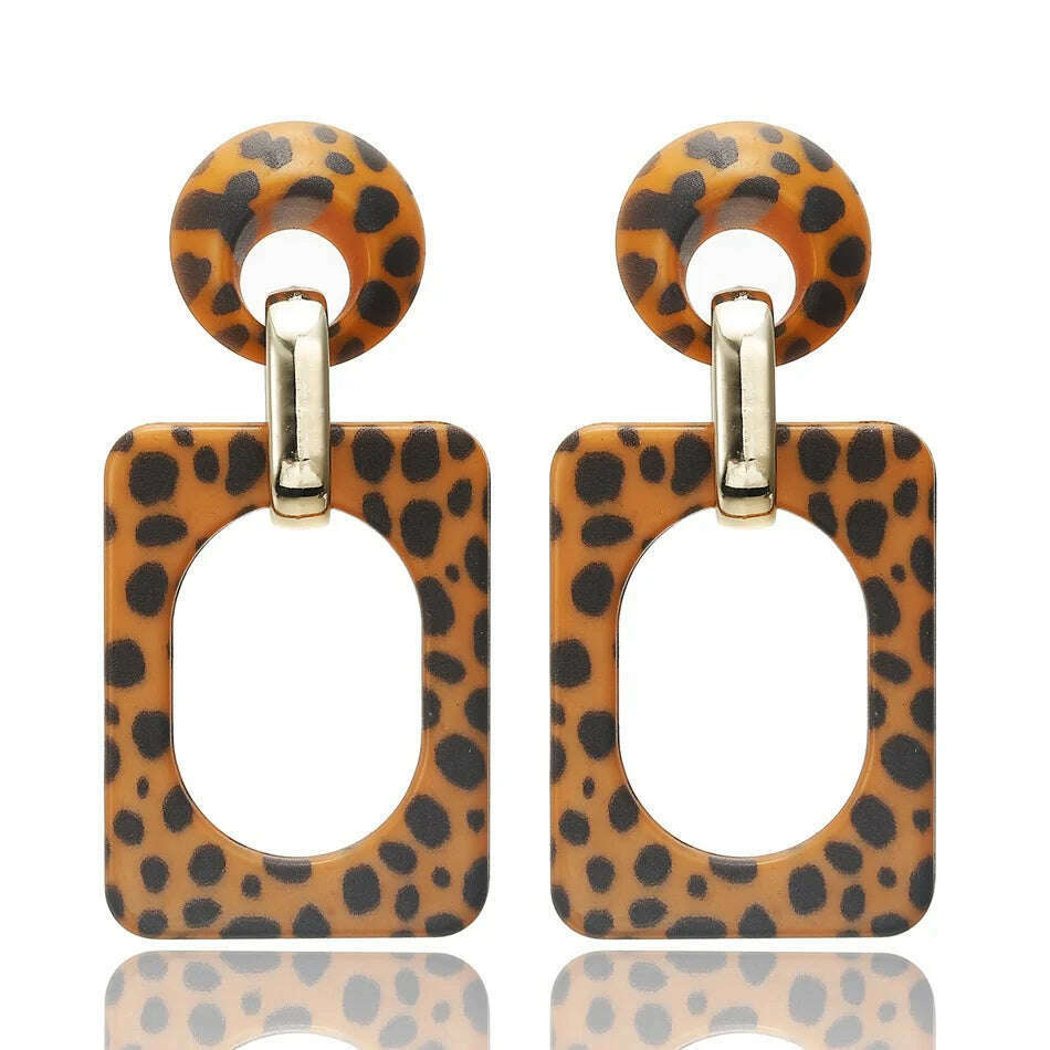KIMLUD, 2022 Women Acrylic Minimalist Earrings Charm Statement Geometric Earring Pendant Fashion Jewelry Gifts Pendientes Brincos, SP545-Yellow, KIMLUD Women's Clothes