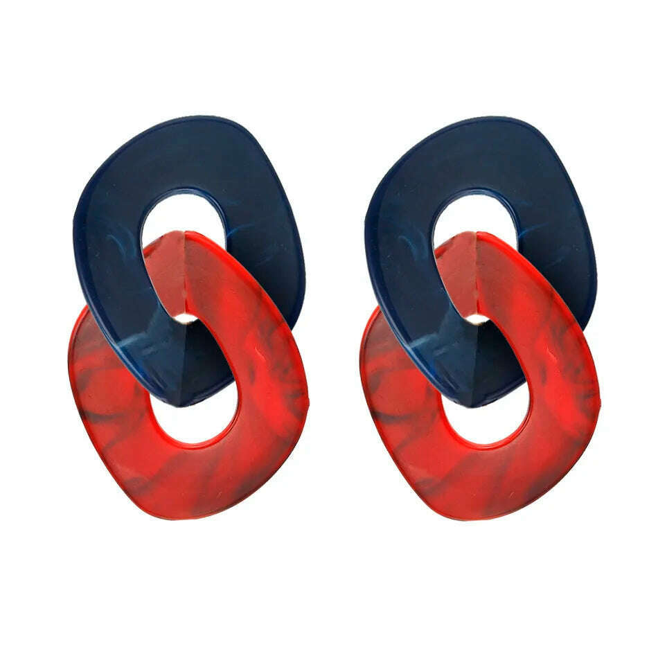 2022 Women Acrylic Minimalist Earrings Charm Statement Geometric Earring Pendant Fashion Jewelry Gifts Pendientes Brincos - KIMLUD