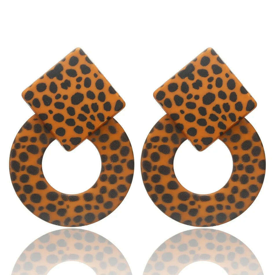 KIMLUD, 2022 Women Acrylic Minimalist Earrings Charm Statement Geometric Earring Pendant Fashion Jewelry Gifts Pendientes Brincos, SP548-Yellow, KIMLUD Women's Clothes