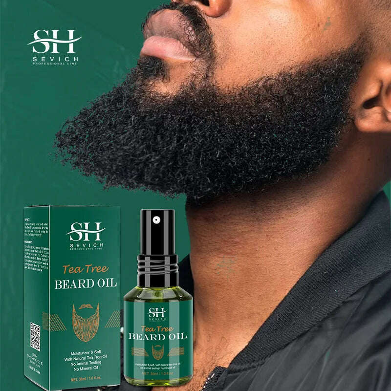 KIMLUD, 2023 Biotin Beard Oil For Men Natural Tea Tree Nourishing Regrowth Oil Anti Hair Loss Product Man Beard Hair Growth Essence Oil, KIMLUD Womens Clothes