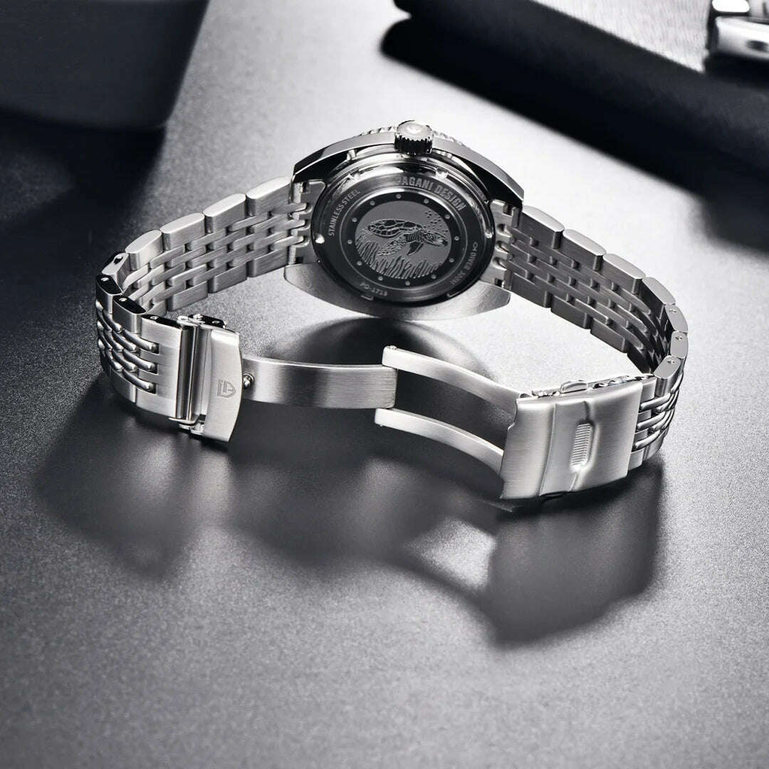 2023 New PAGANI DESIGN Men's Divers Automatic Mechanical Watches NH38 Sapphire Stainless Steel 300m Waterproof AR Watch for Men - KIMLUD