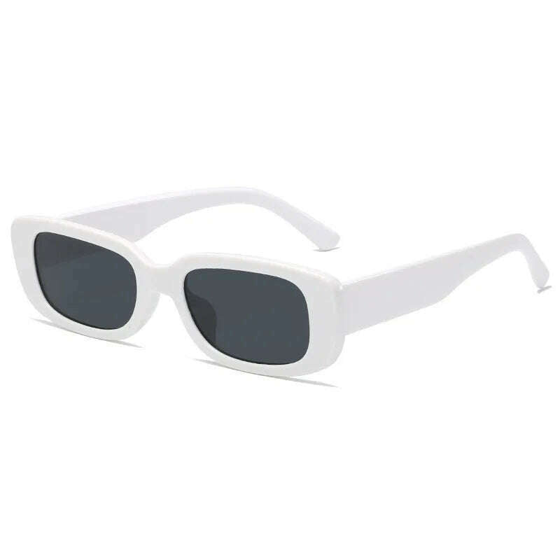 KIMLUD, 2023 New Retro Small Sunglasses Men's and Women's Fashion Trendy Vintage Popular Square Frame Rectangle Sunglasses UV Protection, C2 / as pic, KIMLUD Womens Clothes
