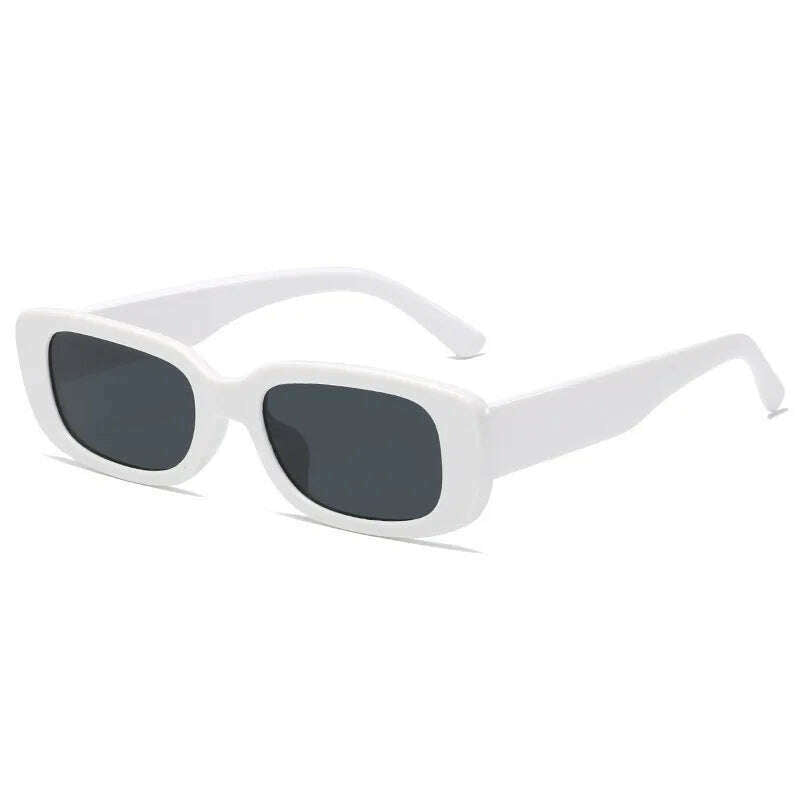 2023 New Retro Small Sunglasses Men's and Women's Fashion Trendy Vintage Popular Square Frame Rectangle Sunglasses UV Protection - KIMLUD