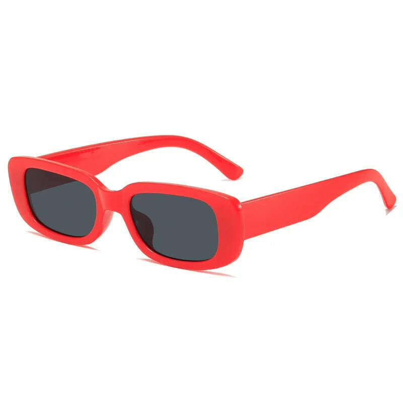 2023 New Retro Small Sunglasses Men's and Women's Fashion Trendy Vintage Popular Square Frame Rectangle Sunglasses UV Protection - KIMLUD