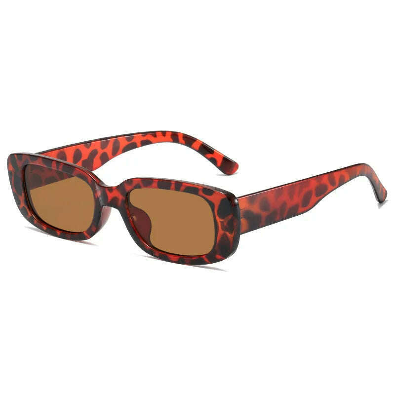 2023 New Retro Small Sunglasses Men's and Women's Fashion Trendy Vintage Popular Square Frame Rectangle Sunglasses UV Protection - KIMLUD