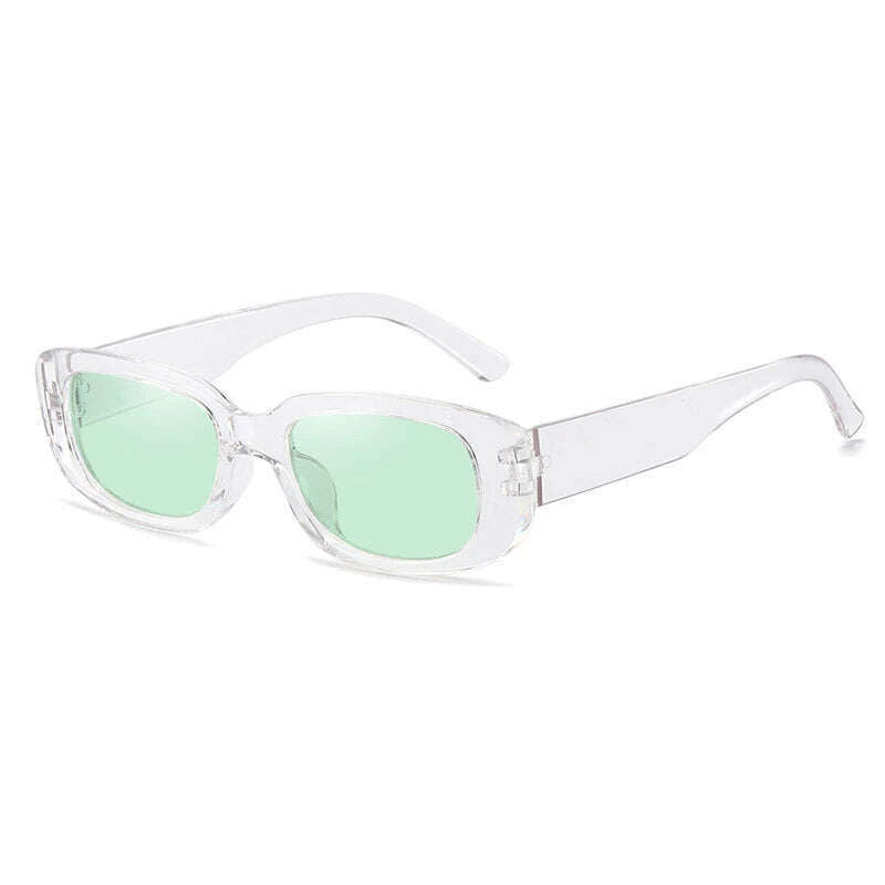 KIMLUD, 2023 New Retro Small Sunglasses Men's and Women's Fashion Trendy Vintage Popular Square Frame Rectangle Sunglasses UV Protection, C17 / as pic, KIMLUD Womens Clothes