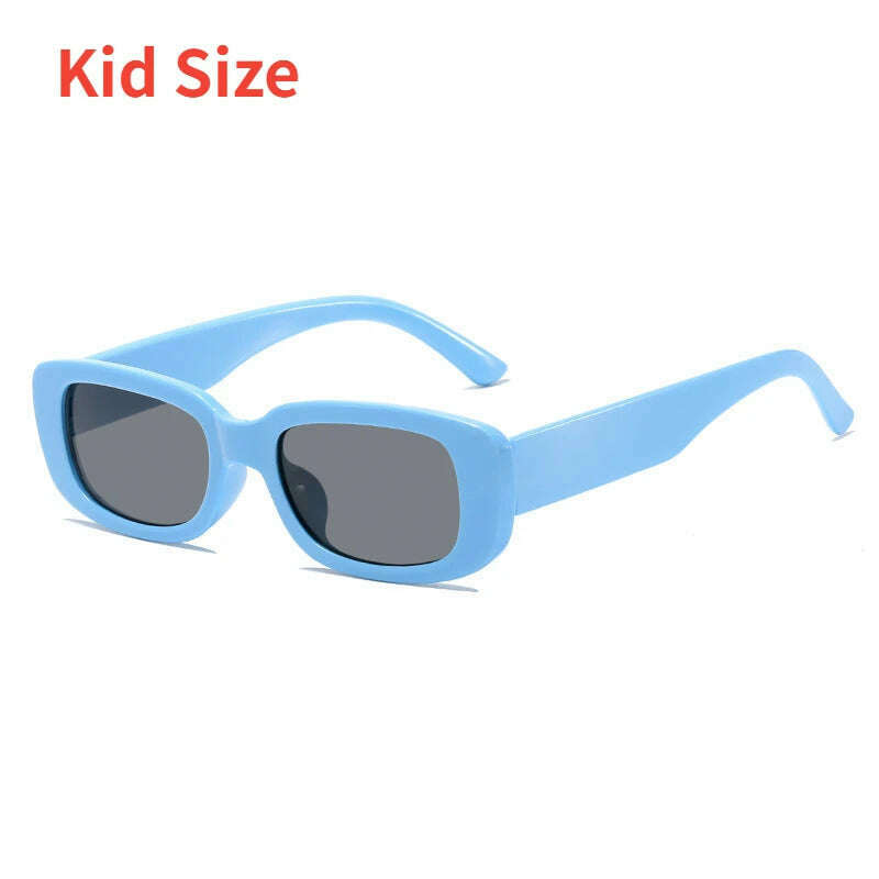 2023 New Retro Small Sunglasses Men's and Women's Fashion Trendy Vintage Popular Square Frame Rectangle Sunglasses UV Protection - KIMLUD