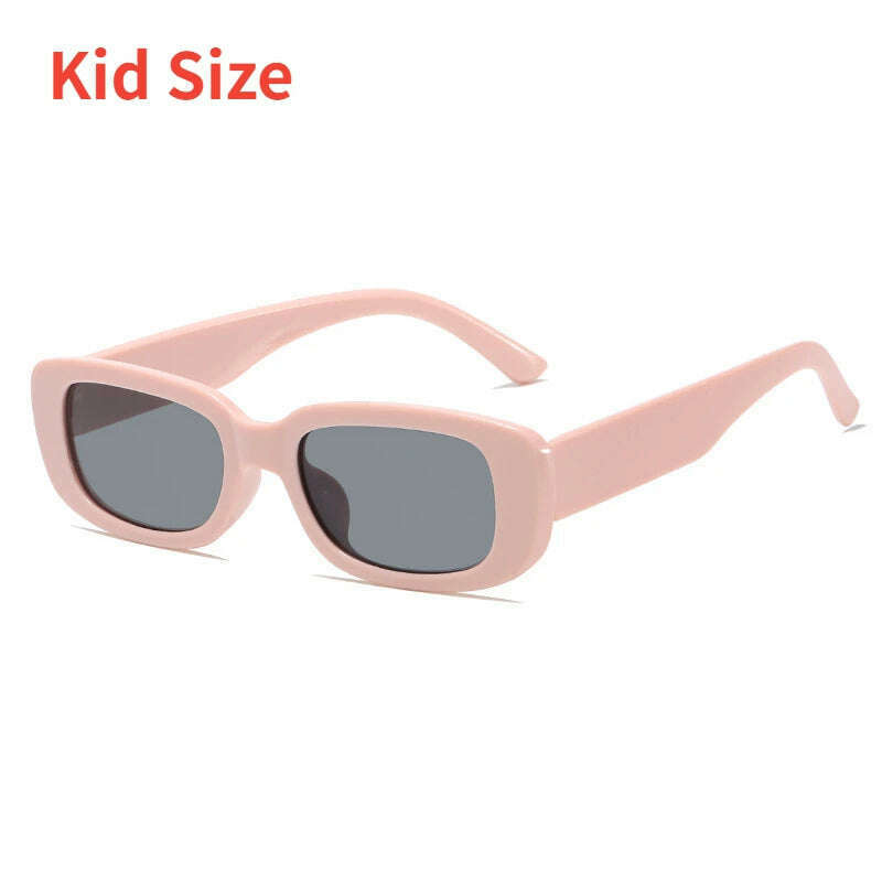 KIMLUD, 2023 New Retro Small Sunglasses Men's and Women's Fashion Trendy Vintage Popular Square Frame Rectangle Sunglasses UV Protection, Kid K4 / as pic, KIMLUD Womens Clothes
