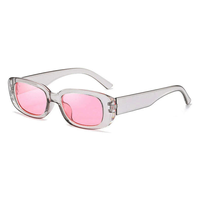 2023 New Retro Small Sunglasses Men's and Women's Fashion Trendy Vintage Popular Square Frame Rectangle Sunglasses UV Protection - KIMLUD