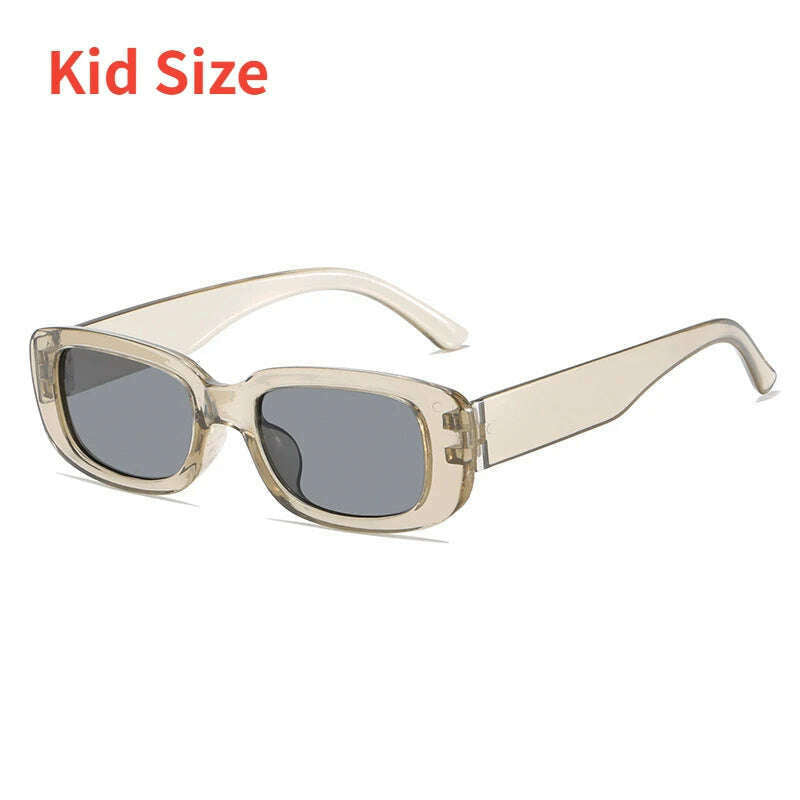 2023 New Retro Small Sunglasses Men's and Women's Fashion Trendy Vintage Popular Square Frame Rectangle Sunglasses UV Protection - KIMLUD