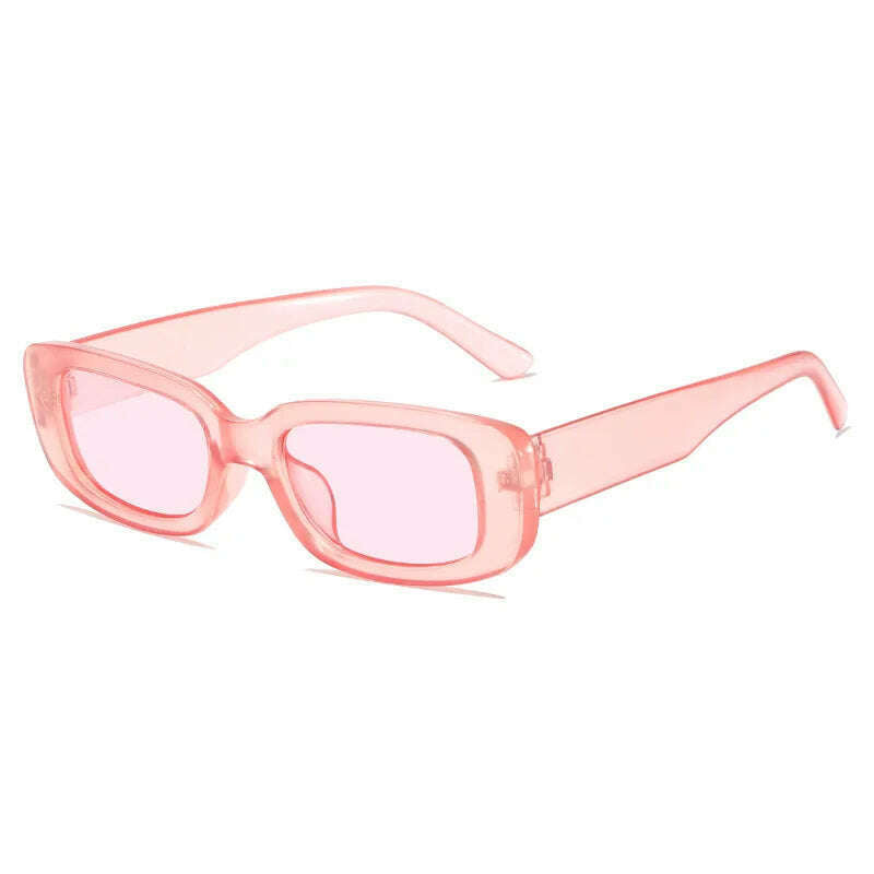 2023 New Retro Small Sunglasses Men's and Women's Fashion Trendy Vintage Popular Square Frame Rectangle Sunglasses UV Protection - KIMLUD