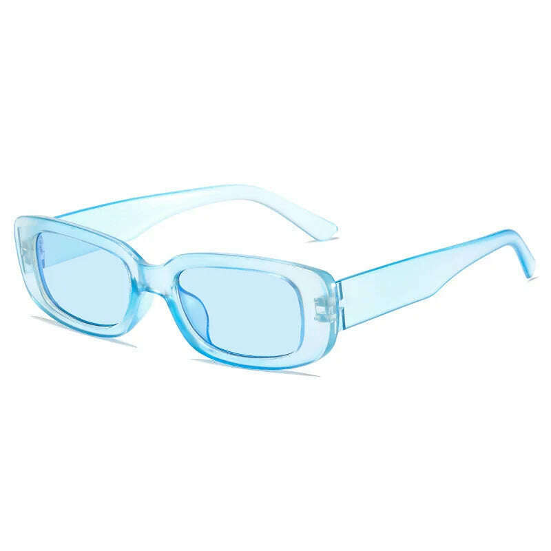 2023 New Retro Small Sunglasses Men's and Women's Fashion Trendy Vintage Popular Square Frame Rectangle Sunglasses UV Protection - KIMLUD