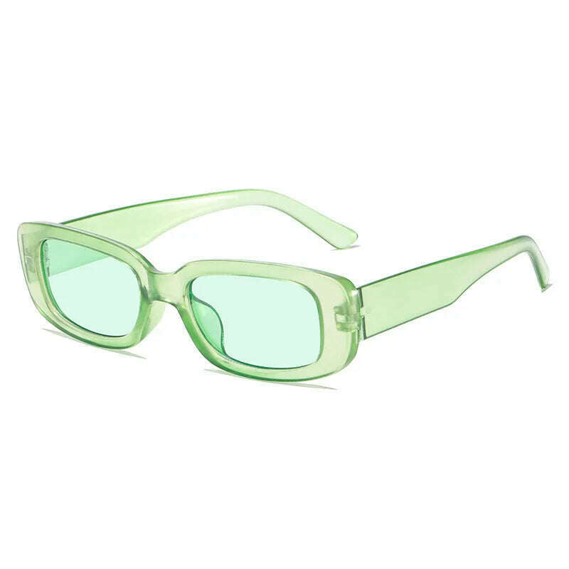 2023 New Retro Small Sunglasses Men's and Women's Fashion Trendy Vintage Popular Square Frame Rectangle Sunglasses UV Protection - KIMLUD
