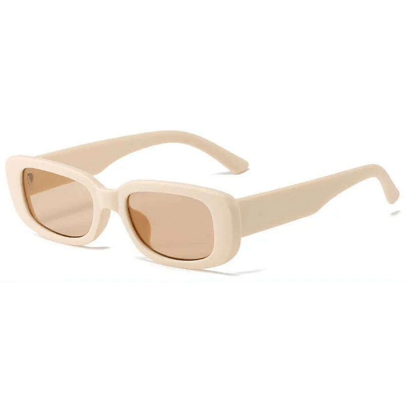2023 New Retro Small Sunglasses Men's and Women's Fashion Trendy Vintage Popular Square Frame Rectangle Sunglasses UV Protection - KIMLUD