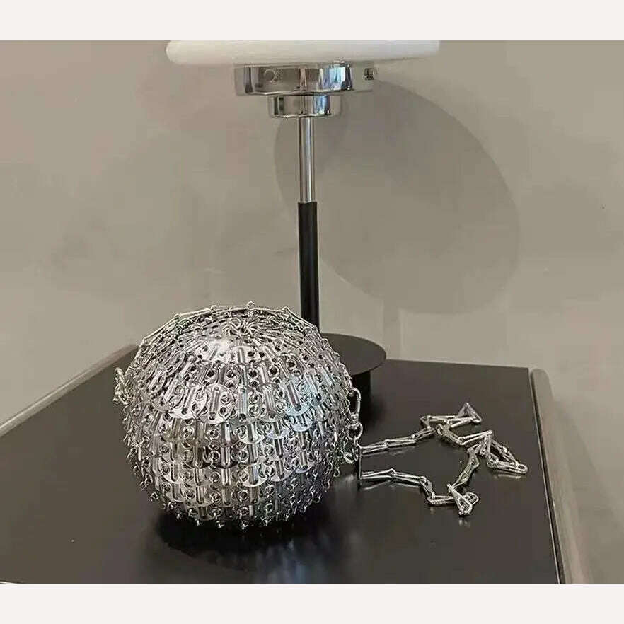 KIMLUD, 2023 New Summer Diamond Crystal Bag Heavy Duty Aluminum Panel Diamond Chain Underarm Bag Crossbody Shoulder Bag Shiny Small Bag, KIMLUD Womens ClothesKIMLUD, 2023 New Summer Diamond Crystal Bag Heavy Duty Aluminum Panel Diamond Chain Underarm Bag Crossbody Shoulder Bag Shiny Small Bag, Silver   2, KIMLUD APPAREL - Womens Clothes