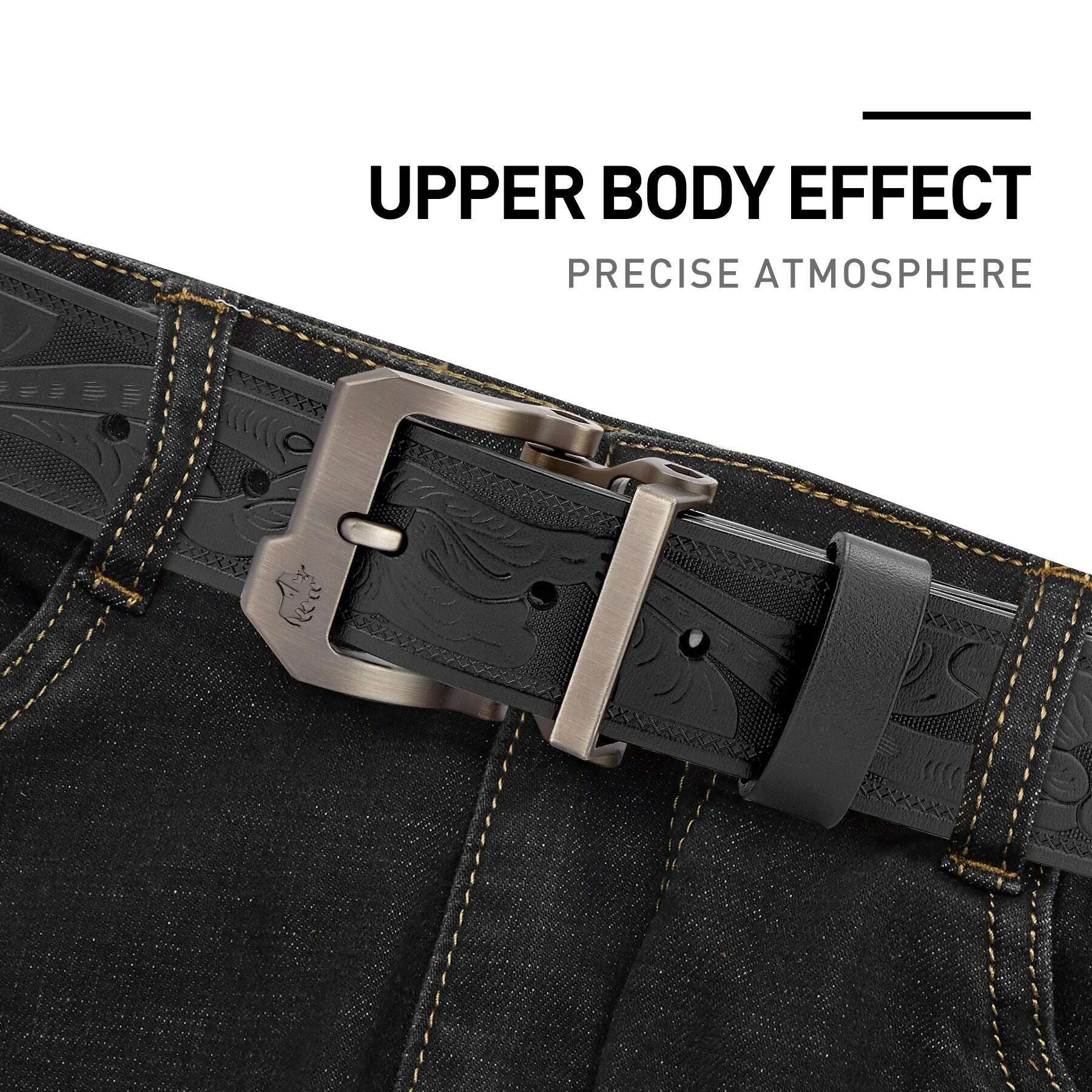2023 New Vintage Men's Belt Luxury Designer Spilt Genuine Leather Belts Pin Buckle Waist Strap for Male's Jeans Free Shipping - KIMLUD
