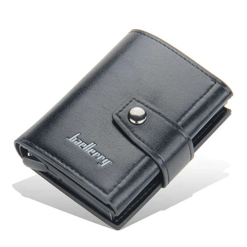 2023 Rfid Men Card Wallets Hasp Small Card Wallets PU Leather Slim Mini Men's Wallet High Qaulity Short Male Purses - KIMLUD