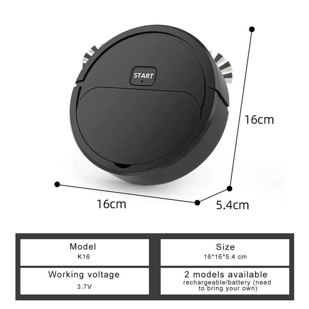 KIMLUD, 2024 Automatic Portable Mini Home Floor Robotic Vacuum Cleaner USB Rechargeable Wet Dry Three-In-One Sweeping Machine for Home, KIMLUD Womens Clothes