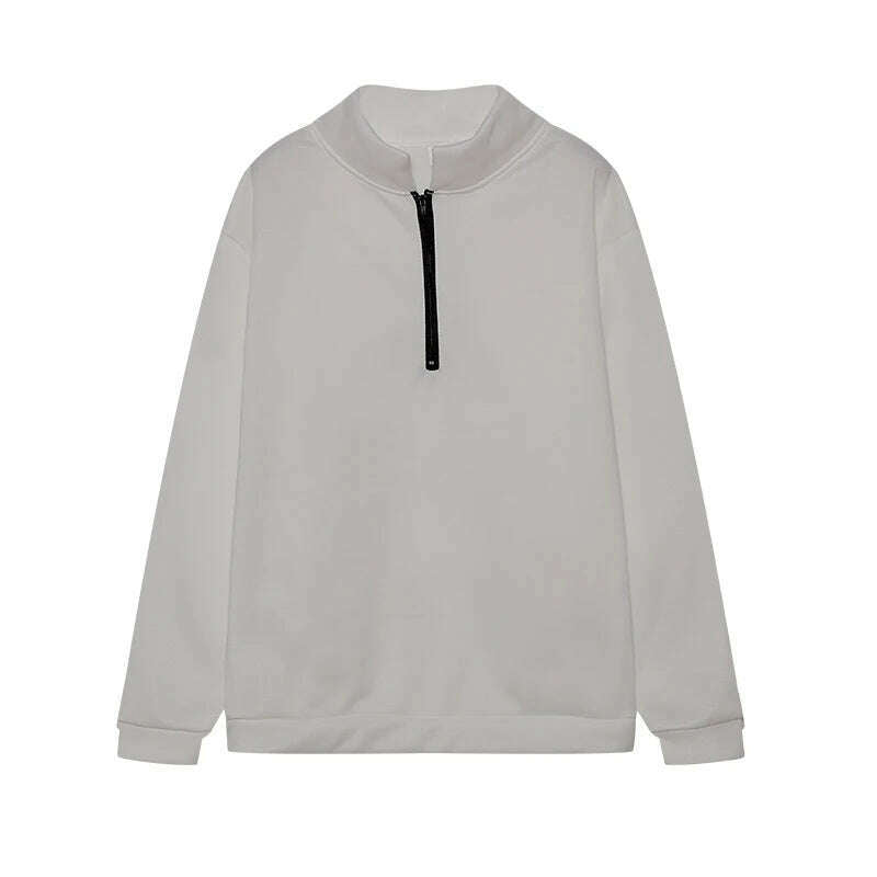 2024 Autumn And Winter New Style Casual Jacket Half Zipper Cover Long Sleeve Sweater Woman - KIMLUD