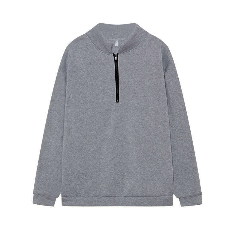 2024 Autumn And Winter New Style Casual Jacket Half Zipper Cover Long Sleeve Sweater Woman - KIMLUD