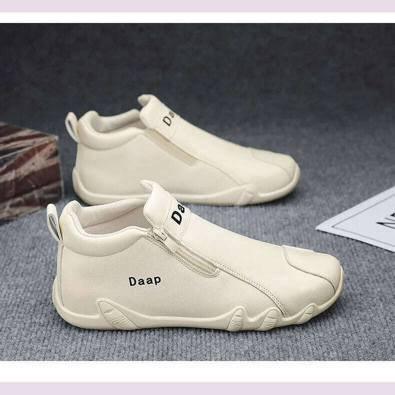 KIMLUD, 2024 New Casual Shoes for Men Luxury Round Toe Men Ankle Boots Light Slip on Walking Shoes Outdoor Comfor Men High Top Sneakers, KIMLUD Womens Clothes