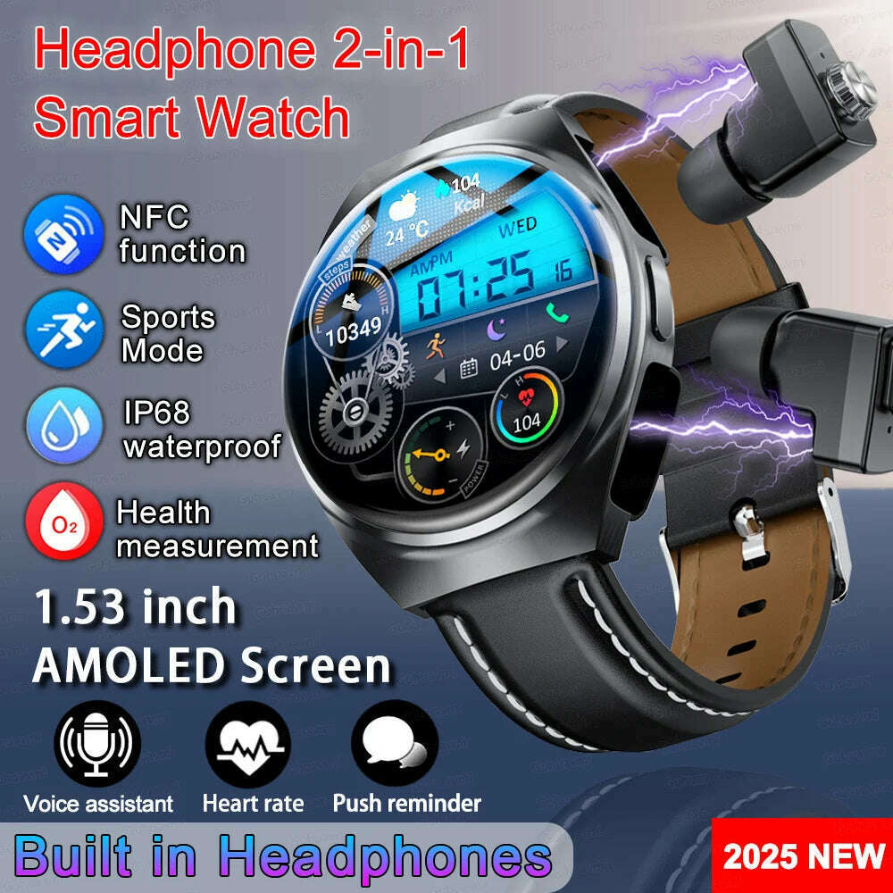 Smart Watch TWS Headset Two In One | KIMLUD