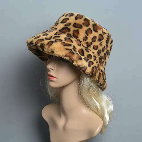 2024 New Style Fake Rabbit Fur Hats Super Soft Women Winter Hat Cotton Lining Warm Russian Fashion Ski Beanies Plush Solid Color - KIMLUD